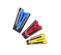Sosoport 3pcs Bias Tape Maker Set, Fabric Bias Binding Maker, Metal and Plastic DIY Patchwork Sewing Accessory for Quilting and Sewing Supplies