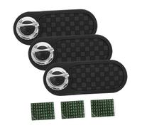 Sosoport 3pcs Car Dashboard Organizer Mat with Anti-slip Stability Rotatable Phone Holder and Parking Number Pad Weatherproof Multifunctional Car Accessories for Phones Sunglasses Keys