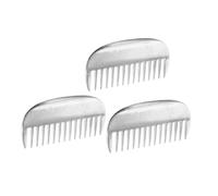 Sosoport 3pcs Durable Grooming Tools for Cats Dogs Horses Detangler Brush with Polished Finish for Long Short Hair Comfortable Handle Static Reduction Design