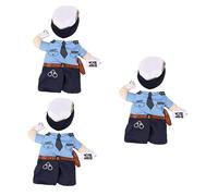 Sosoport 3pcs Funky Cat Costumes for Pets Funny and Fashionable Cat Clothes and Comfortable Outfit Various for Every Feline Friend