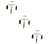 Sosoport 3pcs Funny Parrot Training Bike Toy Pet Bird Activity Supply for Exercising and Entertaining Your Parrot Lightweight and Portable Supplies