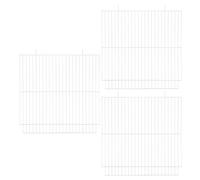 Sosoport 3Pcs Hamster Cage Separator Panels, 11"X10.6" Metal Wire Dividers for Small Pet Enclosure, Indoor Pet Baffle Partition for Hamster Habitat and Small Animal Cages