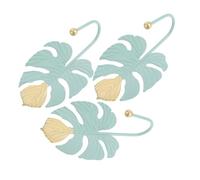 Sosoport 3pcs Heavy Duty Iron Leaf Wall Hooks Rustic Decorative Hangers for Coats Hats Bags Artistic Leaf Motif for Farmhouse Bedroom Kitchen Storage and Organization