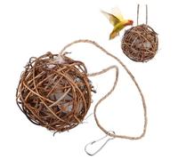 Sosoport 3pcs Hummingbird Nesting Material Spherical Nest Outdoor Garden Roosting Pocket for Wild Birds Easy to Install and Clean Secure Shelter Protecting Birds From Predators Gift for