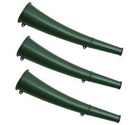 Sosoport 3pcs Military Green Outdoor Small Signal Horn for Hiking Camping Survival Loud Safety Trumpet Emergency Training Tool