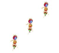 Sosoport 3pcs Natural Sepak Takraw Bird Toy Chewable Rattan Balls for Parrots Macaws and African Greys Promotes Exercise and Healthy Beak Care