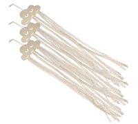 Sosoport 3pcs Nordic Style Cloud Wooden Hair Bow Organizer, Wall-Mounted Hair Accessories Holder with Eyelash Lace Design, Nursery Storage Hanging Decor