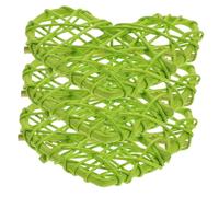 Sosoport 3pcs Parrot Toys Chewing Vine Heart Budgie Accessories for African Grey Random Color