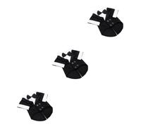 Sosoport 3pcs Small Dog Cotton Tracksuit Bow Tie Warm Winter Outfit for Puppies Apparel for Chihuahua Poodle and Pomeranian Black