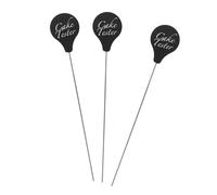 Sosoport 3pcs Stainless Steel Metal Cake Tester Skewers Reusable Baking Needles for Muffins Bread Cookies Kitchen Home Bakery Tools Accurate Doneness Checker