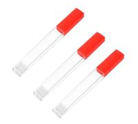 Sosoport 3pcs Transparent Thermometer Storage Tube Plastic Protective Cases for Thermometers and Needle Storage Portable Reusable Containers for Healthcare Tools