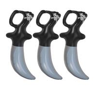 Sosoport 3pcs Vivid Inflatable Pirate Swords Toy Swords Balloons Boys and Girls Birthday Party Favors Pirate Theme Props