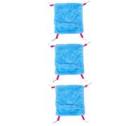 Sosoport 3pcs Warm Pet Sleep Sack Bed for Small Birds Cozy Sky- for Parrots and Small Pets Lightweight Wrap Blanket for Cages and Home Use