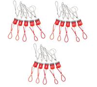 Sosoport 3sets Blood Type Keychain Unique Portable Key Ring Pendant for Halloween Parties Lightweight Luggage and Backpack Accessory A B Ab Rh Types Included 5pcs*3