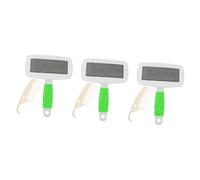 Sosoport 3sets Pet Grooming Comb for Dogs and Cats Gentle Massaging Brush for Removing Loose Hair Dander and Knots for Pet Grooming and Bonding