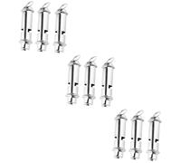 Sosoport 3sets Stainless Steel Camping Whistle with Lanyard Loud and Crisp Sound Perfect for Fishermen and Outdoor Activities 3pcs*3