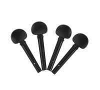 Sosoport 4/4 Violin Tuning Pegs Ebony String Adjusters 4pcs Set Violin Repair Parts Musical Instrument Accessories and Viola Maintenance