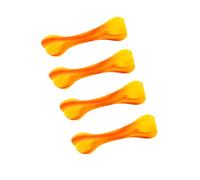 Sosoport 4 Pack Dog Squeaky Toys Pet Chewing Toys Rubber Biting Dog Supplies Interactive Soft Bones
