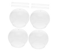 Sosoport 4 Sets Japanese Wind Chime Glass Dome Kit DIY Crafting for Garden Balcony Home Decor Transparent Glass Pendant with Tubes Creative Hanging Ornaments for Outdoor and Indoor Use