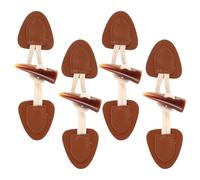 Sosoport 4 Sets Vintage Fake Leather Horn Toggle Buttons Down Jacket and Knitwear, Resin Horn Buttons with Cotton Rope Closure, for Business Wear and DIY Designs, Coffee Colour