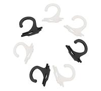 Sosoport 400pcs Plastic Sock Hanging Hooks Transparent and Black Smooth Surface Sock Displaying Tools for Retail and Home Organization Lightweight for Pairing and Bundling