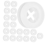 Sosoport 40pcs Silicone Mason Jar Straw Hole Plugs with Cross-shape Stopper for Secure Straw Positioning Soft and Clean Grommets for Beverage Lids Transparent White Accessories