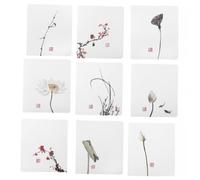 Sosoport 45pcs Christmas Greeting Cards Set with Retro Designs, Festival Blessing Paper Cards for Xmas, Birthday Valentine’s Day, Chinese Style Postcards for Party Supplies