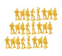 Sosoport 45Pcs Miniature Construction Figures Set Engineering Worker Models Educational for Imagination Development Safe Plastic Play Set