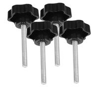 Sosoport 4pcs Adjustable Star Knobs for Machine Handles Quick Release Tightening Screws Heavy Duty Plastic Grip Knobs for Umbrella Stand and Equipment Replacement