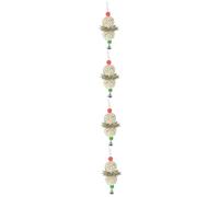Sosoport 4pcs Bird Chewing Toy for Parrots Edible Hanging Pendant Accessory Safe and Engaging Plaything for Birdcages Attracts Parrots and Design