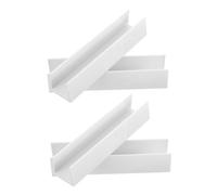 Sosoport 4pcs Dog Fence Slot U-shaped Pet Gate Groove for Safety Gate Parts Reinforcement for Dog Fence Easy Install