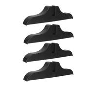 Sosoport 4pcs Freestanding Folding Room Divider Base Partition Support Feet for Home Office Screen Stabilizer for Enhanced Decor Black
