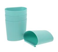 Sosoport 4pcs Hanging Basket Storage Buckets Rolling Cart Accessories Plastic Space Saving Easy to Wipe Clean for Kitchen Utensils in Crowded Workspaces