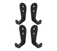 Sosoport 4pcs Heavy Duty Metal Ladder Hooks for Bunk Bed, Universal Compatibility with Enhanced Stability, 3mm Thickness, Suitable and Adults, Black Utility Bed Ladder Brackets