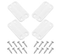 Sosoport 4pcs Igloo Cooler Replacement Hinges with 16 Screws for 50-165 Qt Chest Freezer Door Lid Hinge Kit for Cooler Repair and Freezer Pivot Replacement