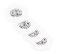 Sosoport 4pcs LED Light Up Coasters Skid Beverage Cup Holders for Car and Bar Decorative Party Drink Coasters with Glowing Effect Family and Friends