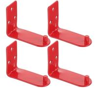 Sosoport 4Pcs Metal Fire Extinguisher Wall Mount Bracket Heavy-Duty Extinguisher Holder Set for Home and Workplace Safety