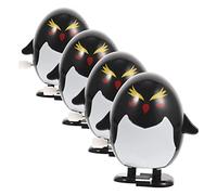 Sosoport 4Pcs Mini Clockwork Toys for Kids Adorable Walking Penguins Cute Novelty Party Favors for Festivals and Halloween