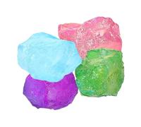 Sosoport 4pcs Natural Electroplating Diffuser Stones for Home Decor Fish Tank and Spiritual Use Vibrant Color Healing Stones with Fine Craftsmanship
