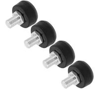 Sosoport 4Pcs Quad Skate Toe Stoppers Rubber Brake Block Stoppers Replacement for Roller Skates Black Honeycomb Design Sturdy Brake Blocks for Outdoor and Indoor Skating Safety