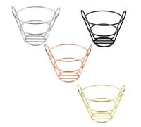 Sosoport 4Pcs Snack Baskets with Handles Compact Fried Food Holder Breathable French Fries and Appetizer Serving Rack for Kitchen Restaurant Cafe Use