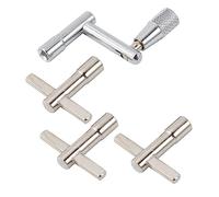 Sosoport 4pcs Steel Drum Keys Wrench for Quick Drumhead Removal and Replacement Essential Hand Drummer Tool Suitable for Snare Drum Tuning and Drumming Accessories