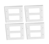 Sosoport 4pcs Switch Panel Cover Wall Plug Covers White for Light Switch Outlet Wall Socket