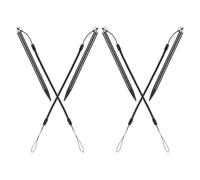 Sosoport 4pcs Touchscreen Pen Stylus for Resistive Screen, Black Aluminium Copper Abs, with Spring Lanyard, Precise Control for Navigation and Industrial Control Equipment