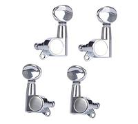 Sosoport 4pcs Ukulele Tuning Keys Full Enclosed Knob for Ukulele Machine Heads String Tuning Pegs Use