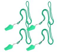 Sosoport 4pcs Whistle with Lanyard Emergency Survival Whistle for Referees and Outdoor Activities Crisp Sound Lightweight and Easy to Carry