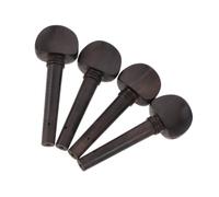 Sosoport 4pcs Wood Violin Tuning Pegs for Violins Violin Supplies Violin Part Violin Tuning Pegs Violin and String Instrument Accessories Key Turner Tuner