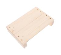 Sosoport 4pcs Wooden Footrest Stool for Adults Height Boost Step Stool for Bed Kitchen Bathroom Doorway Safe Non Slip Footrest for Seniors Versatile Indoor Outdoor Use