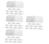 Sosoport 4sets Cat Water Dispenser Parts Pet Waterer Filters Dog Water Fountain Filter 12pcs*4