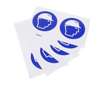 Sosoport 5 Sheets Self-Adhesive Hard Hat Safety Warning Stickers Caution Labels for Construction Machinery Industrial Use Enhancing Workplace Safety Compliance